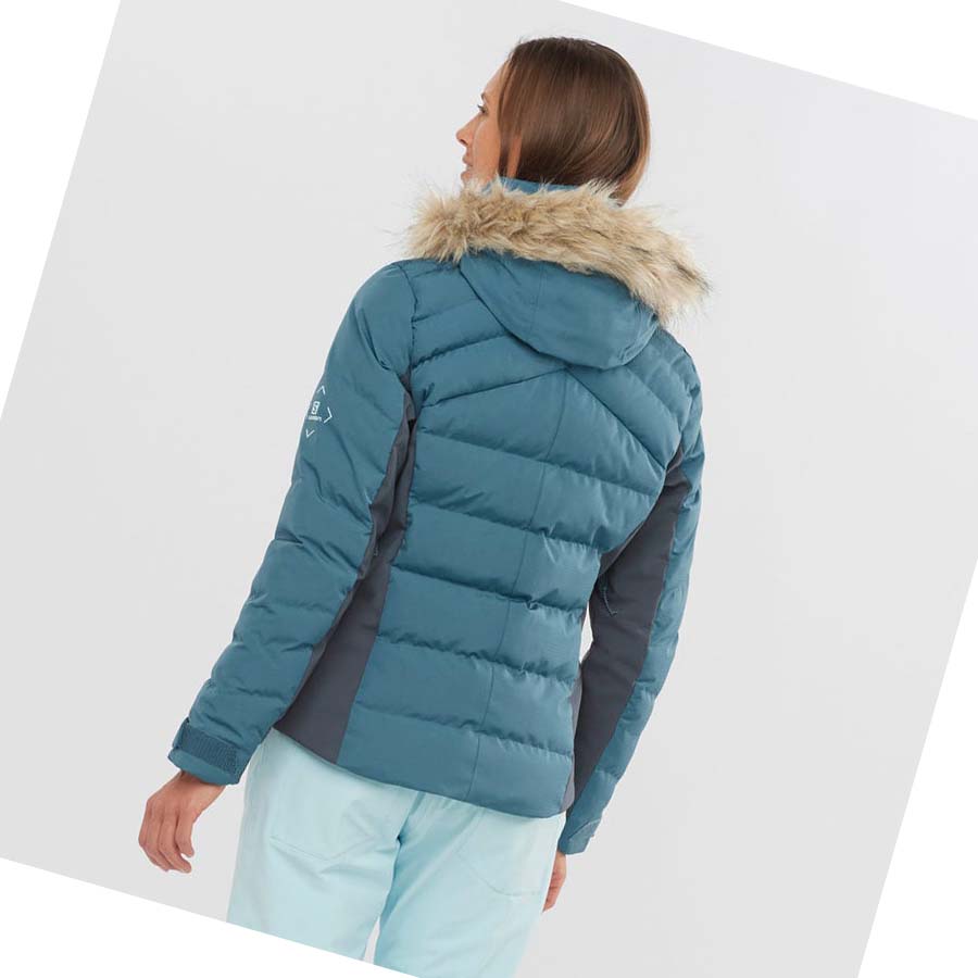 Chaquetas De Esquí Salomon STORMCOZY Mujer Azules | MX 2412KOR